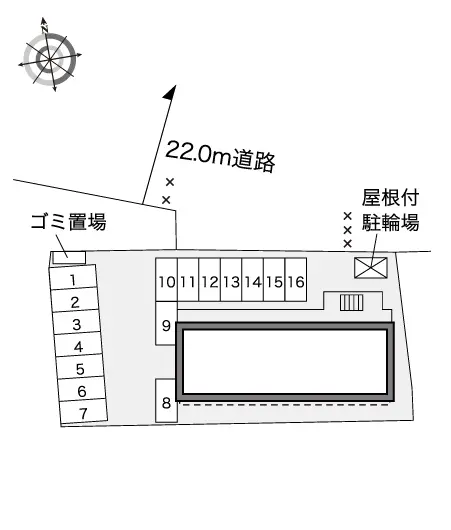 倉敷市北畝１丁目 月極駐車場